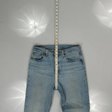 501 Levis Jeans - 30W 27L Light Wash Cotton