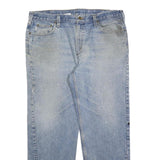CARHARTT Mens Relaxed Light Blue Denim Jeans W40 L32 Classic Cotton Blend Zip