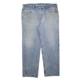 CARHARTT Mens Relaxed Light Blue Denim Jeans W40 L32 Classic Cotton Blend Zip