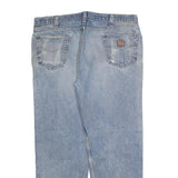 CARHARTT Mens Relaxed Light Blue Denim Jeans W40 L32 Classic Cotton Blend Zip