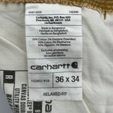 Carhartt Carpenter Trousers - 36W 33L Brown Cotton