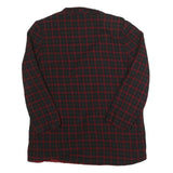 J'ENVIE SPORT Womens Red & Black Check Wool Jacket UK 14 Button Closure Classic