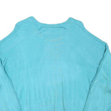 MANOR Womens Blue Crew Neck S Casual Polyester Blend Sweatshirt Pullover