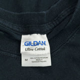 Motorsports Gildan Graphic T-Shirt - Medium Black Cotton