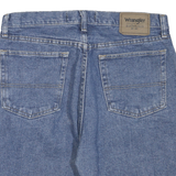 WRANGLER Mens Denim Blue Shorts M W34 Authentic Cotton Blend Casual Fit