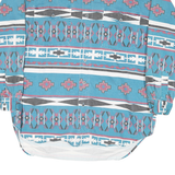 ONLY STUFF Mens Blue Red & Black Pattern Shirt L Cotton Blend Long Sleeve Casual