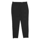 CLUB MONACO Womens Wool Black Slim Tapered Trousers W32 L32 Formal Workwear
