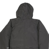 COLUMBIA Mens Black Hooded Puffer Jacket L Nylon Zip Winter Coat Outdoor Warm