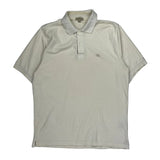 Burberry London Polo Shirt - Medium Cream Cotton