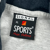 Made In USA Single Stitch Signal Sports College T-Shirt - XL Grey Cotton