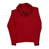 Polo By Ralph Lauren Sweater - Small Red Cotton