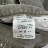 Wrangler Carpenter Trousers - 34W 32L Grey Cotton