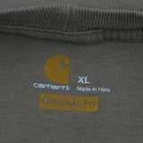 Carhartt T-Shirt - XL Khaki Cotton