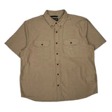 Carhartt Short Sleeve Shirt - 2XL Beige Cotton