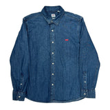Levis Slim Denim Shirt - Large Blue Denim