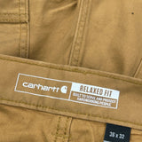 Carhartt Carpenter Trousers - 38W 32L Brown Cotton