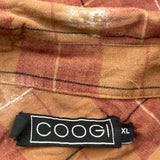 Coogi Checked Flannel Shirt - XL Brown Cotton