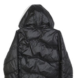 PUMA Womens Black Jacket UK 14 Polyester Zip Hooded Puffer Stylish Warmwear