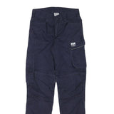 HELLY HANSEN Mens Navy Blue Regular Fit Straight Leg Cotton Blend Trousers W25