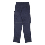 HELLY HANSEN Mens Navy Blue Regular Fit Straight Leg Cotton Blend Trousers W25