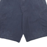 DICKIES Mens Shorts Navy Blue Cargo L W34 Workwear Durable Polyester Blend