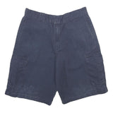 DICKIES Mens Shorts Navy Blue Cargo L W34 Workwear Durable Polyester Blend