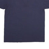 ANVIL Mens Navy Blue No Excuses Regrets Short Sleeve Polo Shirt XL Cotton Blend