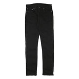 LEVI'S Mens Black Regular Fit Straight Denim Jeans Cotton Blend W31 L32 Zip