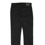 LEVI'S Mens Black Regular Fit Straight Denim Jeans Cotton Blend W31 L32 Zip