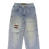 C.W.W JEANS Mens Blue Regular Straight Denim Medium W28 L30 Workwear Style