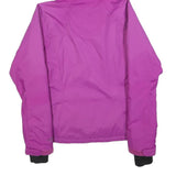 COLUMBIA Womens Purple & Lime Zip Jacket M Polyester Blend Outdoor Lightweight