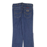 Mens Blue Regular Fit Straight Leg Denim Jeans W28 L31 Cotton Blend Zip