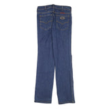 Mens Blue Regular Fit Straight Leg Denim Jeans W28 L31 Cotton Blend Zip