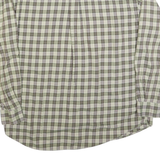 TOMMY HILFIGER Mens Green Check Shirt XL Button-Down Long Sleeve Casual Cotton