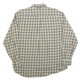 TOMMY HILFIGER Mens Green Check Shirt XL Button-Down Long Sleeve Casual Cotton
