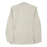 INFO Womens Beige Wool Blend Button Jacket XXS Woven Classic Tailored