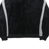 AIR JORDAN Womens Black & Grey Casual Jacket XS Polyester Blend Plain Zip Up