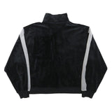 AIR JORDAN Womens Black & Grey Casual Jacket XS Polyester Blend Plain Zip Up