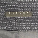 Sisley Striped Midi Skirt - 32W UK 12 Navy Polyester Blend
