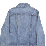 LEVI'S Womens Blue Denim Jacket M Cotton Blend Classic Button Closure