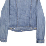 LEVI'S Womens Blue Denim Jacket M Cotton Blend Classic Button Closure
