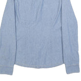 CARHARTT Womens Blue Denim Shirt S Button Front Cotton Casual Workwear
