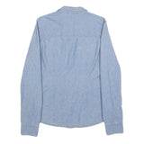 CARHARTT Womens Blue Denim Shirt S Button Front Cotton Casual Workwear