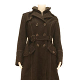 MYSTIC Womens Black Button Jacket M Cotton Blend Classic Stylish Outerwear