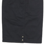 ARMANI JEANS Womens Black Pencil Knee Length Cotton Skirt UK 10 Classic Elegant