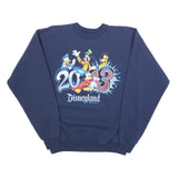DISNEY Mens Navy Blue 2013 Disneyland Resort Crew Neck M Sweatshirt Cotton Blend