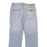 DICKIES Mens Regular Fit Light Blue Denim Jeans W34 L33 Classic Cotton Blend Zip