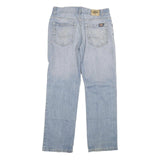 DICKIES Mens Regular Fit Light Blue Denim Jeans W34 L33 Classic Cotton Blend Zip