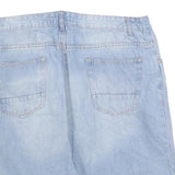 IDENTIC Mens Shorts Blue Casual Denim M W34 Light Wash Cotton Blend Summer