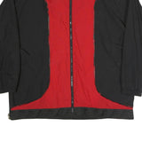 REEBOK Mens Red & Black Zip Jacket XL Polyester Blend Sportswear Casual Track
